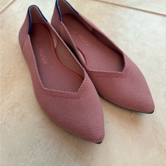 Rothy's The Point Flats in Pink - Picture 1 of 4